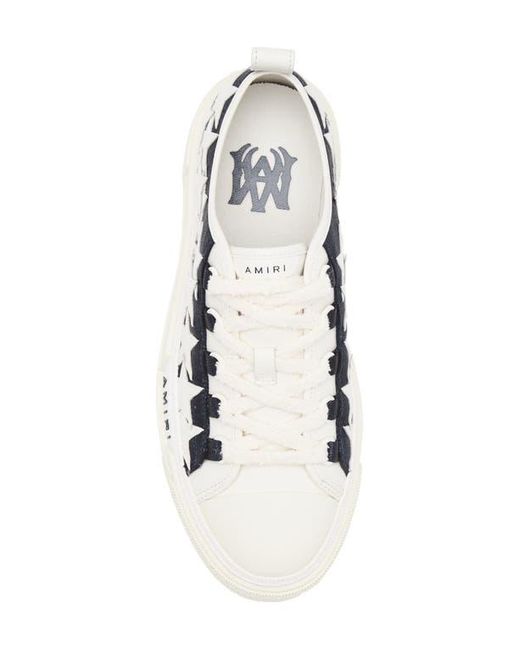 Amiri Blue Denim Stars Low Top Platform Sneaker