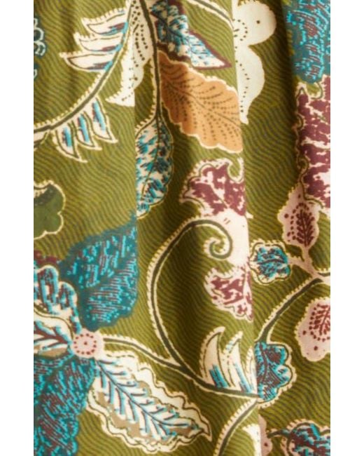 Ulla Johnson Green Izel Floral Print Minidress