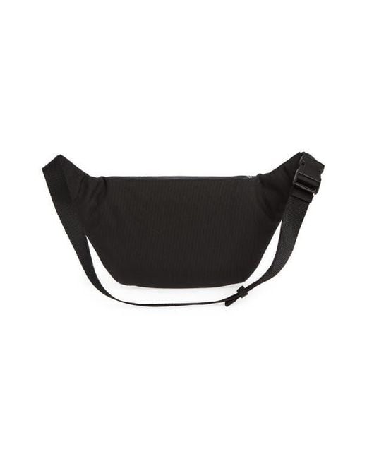 Balenciaga Black Explorer Graffiti Logo Canvas Belt Bag for men