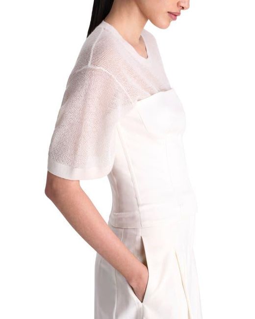 Twp White Jillian Bustier Strapless Top