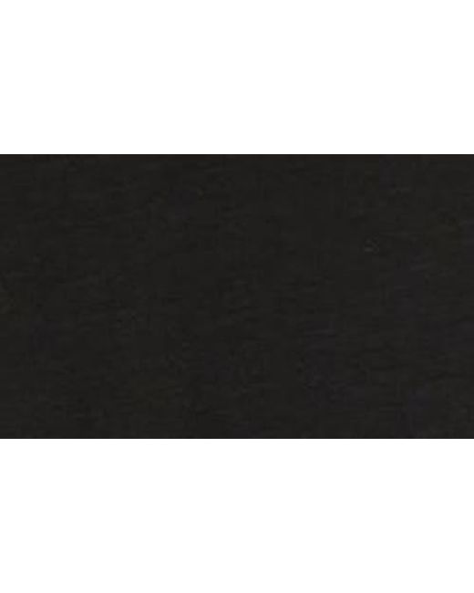 Caslon Black Ruched Cotton Midi T-Shirt Dress