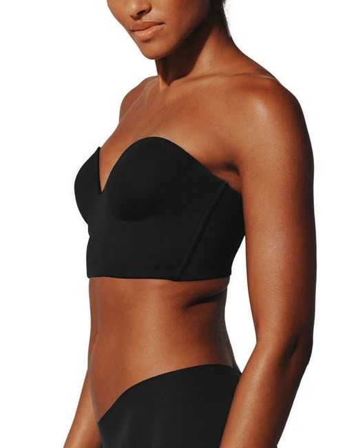 Thirdlove Black Zero Edge Strapless Underwire Bustier Bra