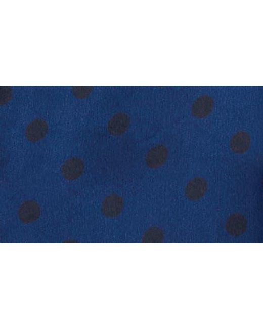 Lunya Blue Print Washable Silk Pajamas