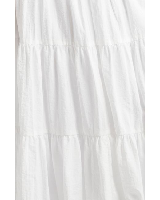Cinq À Sept White Pyper Tiered Bubble Skirt