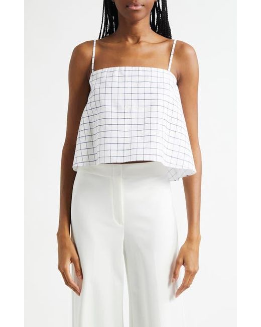 Vince White Windowpane Camisole