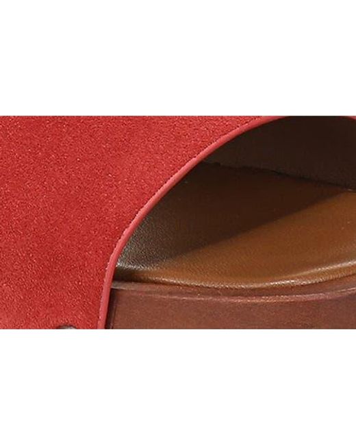Vince Red Barbara Slide Sandal