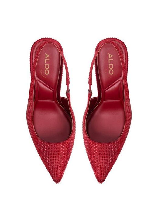 ALDO Red Lovebloom Slingback Pointed Toe Pump