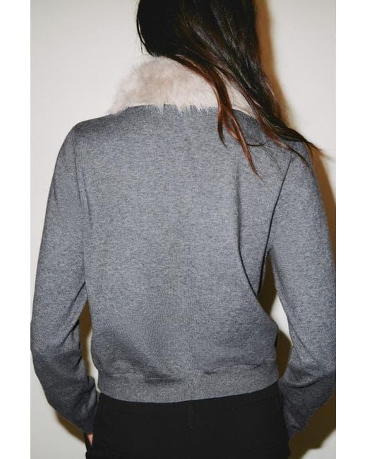 H&M Black Collared Cardigan