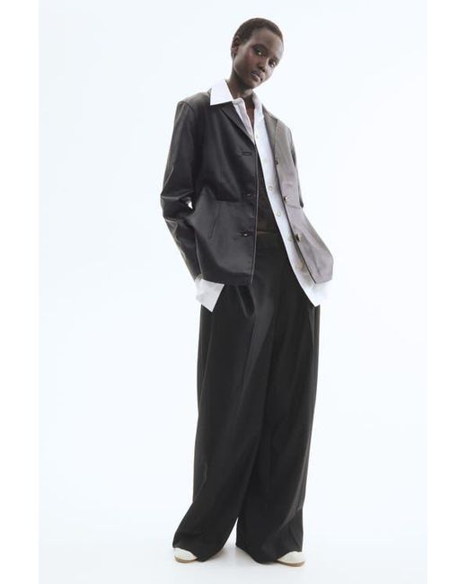 H&M Black Coated Jacket