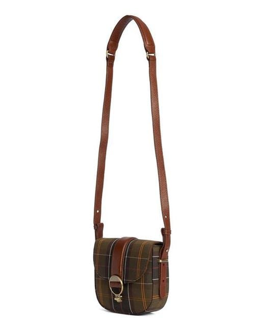 Barbour Brown Elm Tartan Crossbody Bag