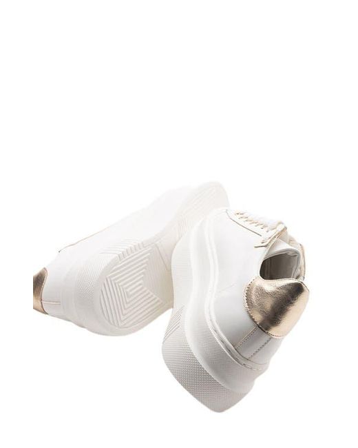 Forever & Always Shoes White Violette Platform Sneakers