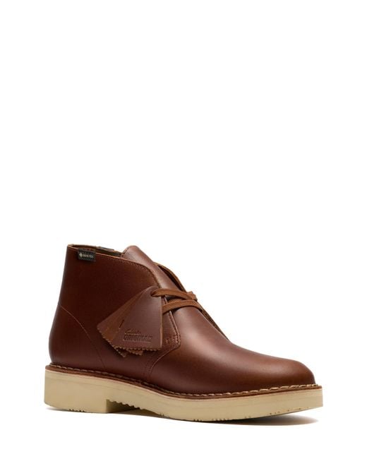 Clarks Brown Gore-Tex Waterproof Desert Boot for men