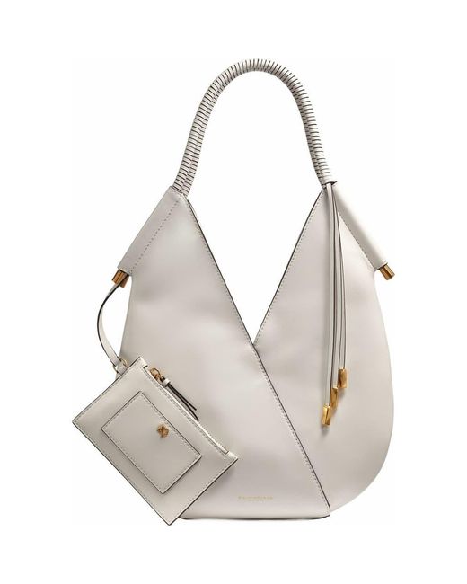Donna Karan Gray Baldwin Mini Shoulder Bag