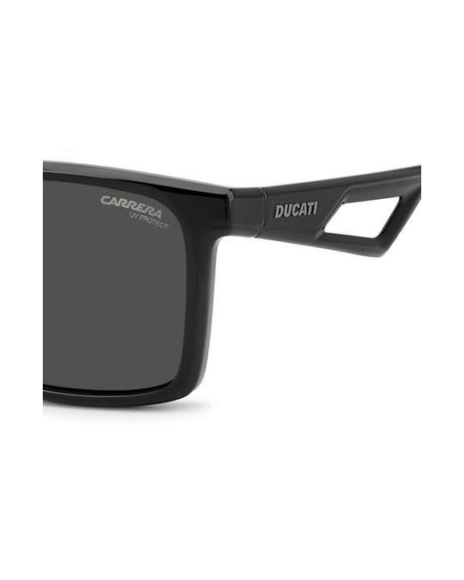 Carrera Black X Ducati 56Mm Rectangular Sunglasses for men
