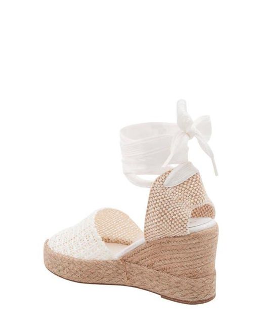 Andre Assous White Payton Espadrille Wedge