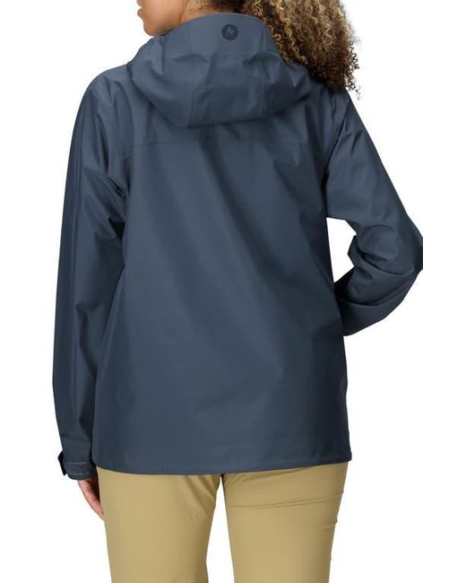 Marmot Blue Minimalist Pertex Waterproof Hooded Jacket