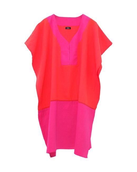 Echo Pink Colorblock Siesta Caftan