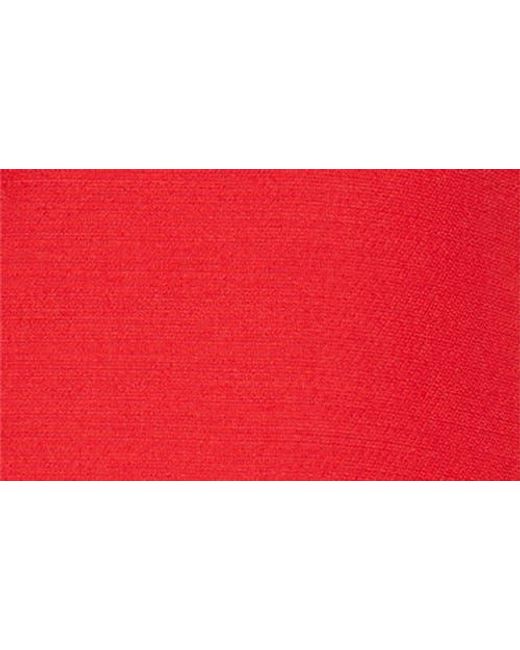 Valentino Garavani Red Bow Detail Crepe Couture Minidress