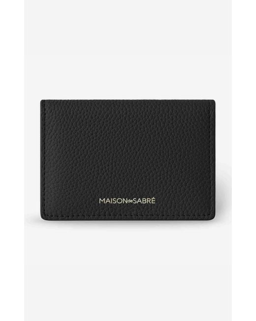 Maison De Sabre Black Leather Card Case