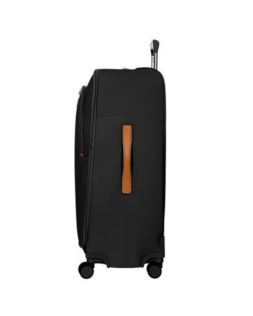 Bric's Black Firenze Softside 30 Large Checked Compound Spinner Luggage