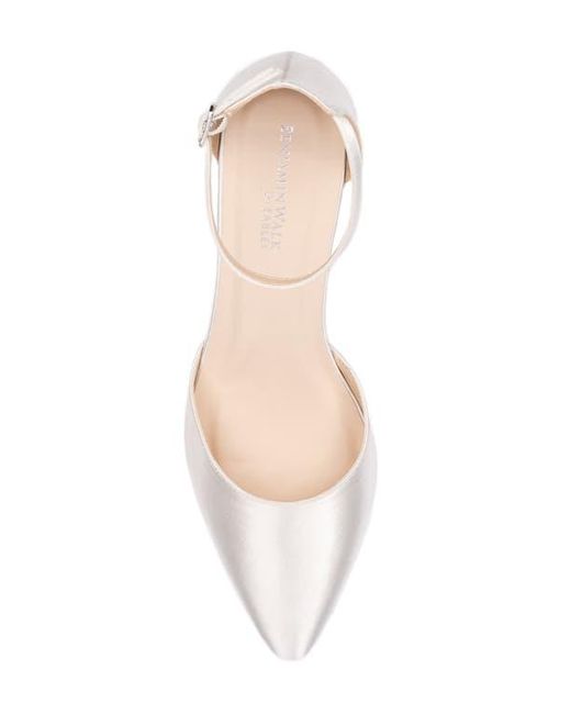 Touch Ups White Tegan Ankle Strap Pointed Toe Pump