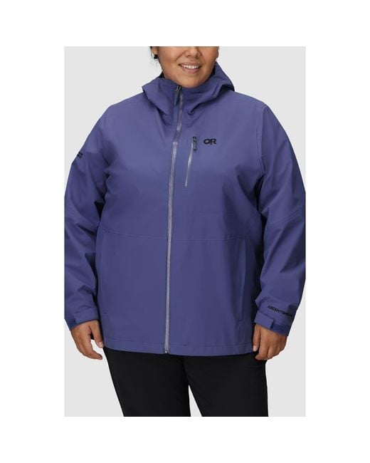 Outdoor Research Women's Blue Aspire Ii Gore-Tex Waterproof Jacket
