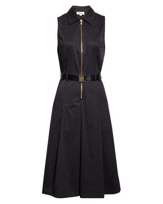 L'Agence Black Kylo Belted Shirtdress
