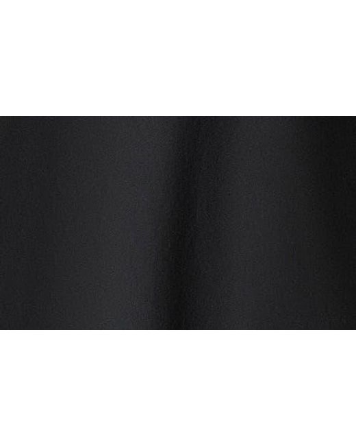 Donna Karan Black Water Resistant Skirted Cotton Blend Trench Coat