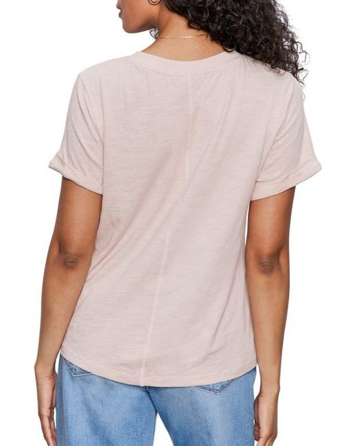 Sanctuary White Perfect Roll Sleeve Cotton T-Shirt