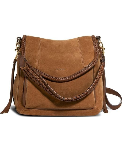 Aimee Kestenberg Brown All For Love Convertible Leather Shoulder Bag