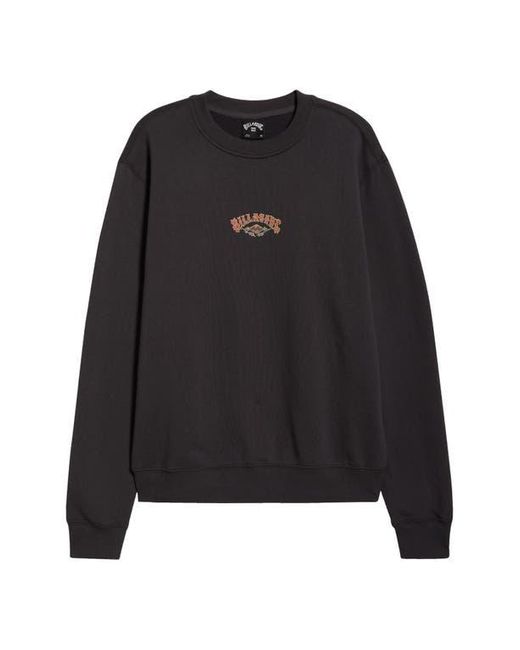 Billabong Black Short Sands Crewneck Sweatshirt for men