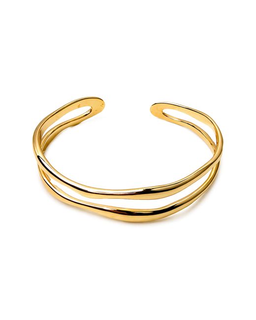 Panacea Metallic Double Row Cuff Bracelet