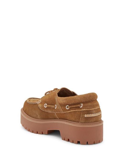Jeffrey Campbell Brown Crushed-T Platform Loafer