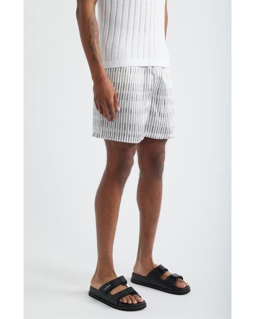 Open Edit Multicolor Satin Drawstring Shorts for men