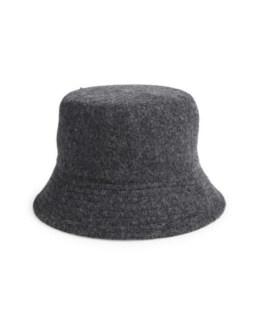 Nordstrom Black Wool Bucket Hat