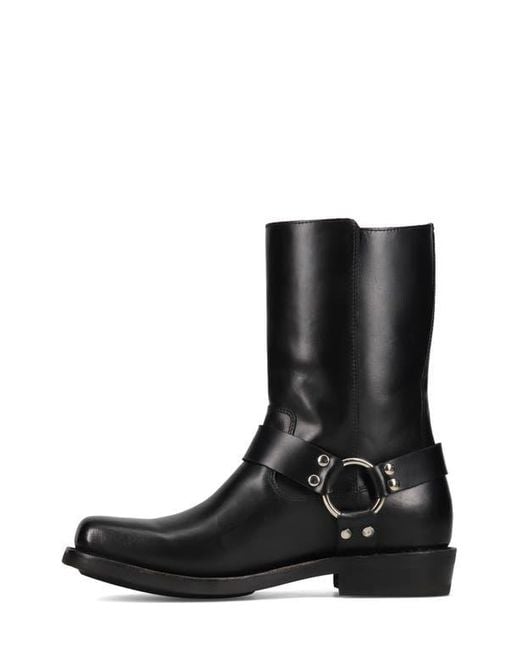 Frye Black Conway Moto Harness Boot for men