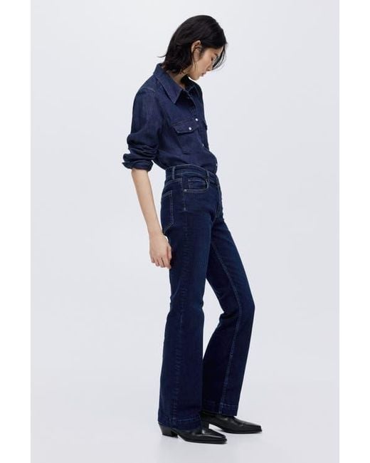 H&M Blue Bootcut Regular Jeans