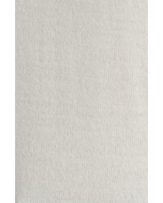 Caslon White Merino Wool Blend Crewneck Sweater