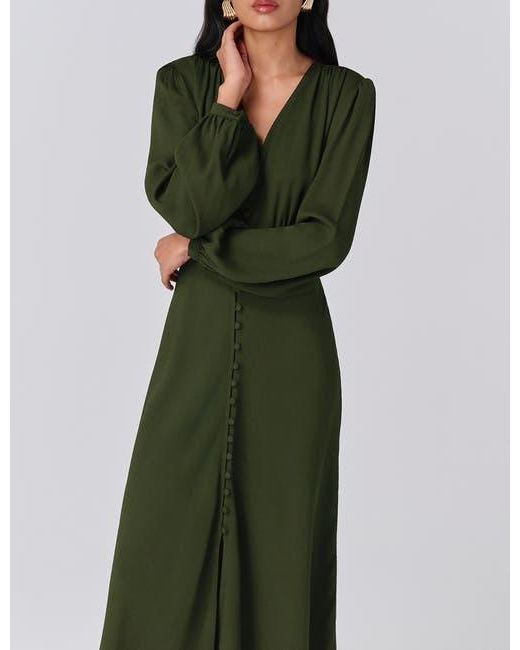 francesca green dress Francesca Midi Dress