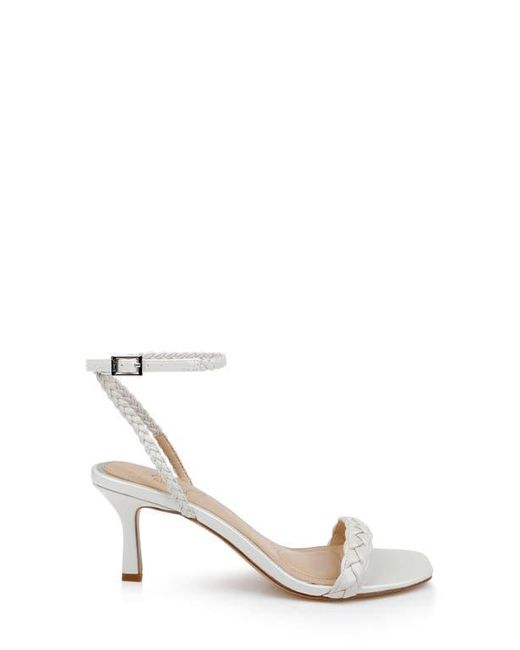 Badgley Mischka White Nyx Ankle Strap Sandal