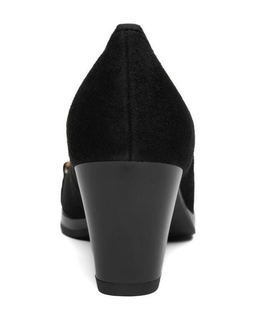 Ara Black Ophelia Buckle Pump