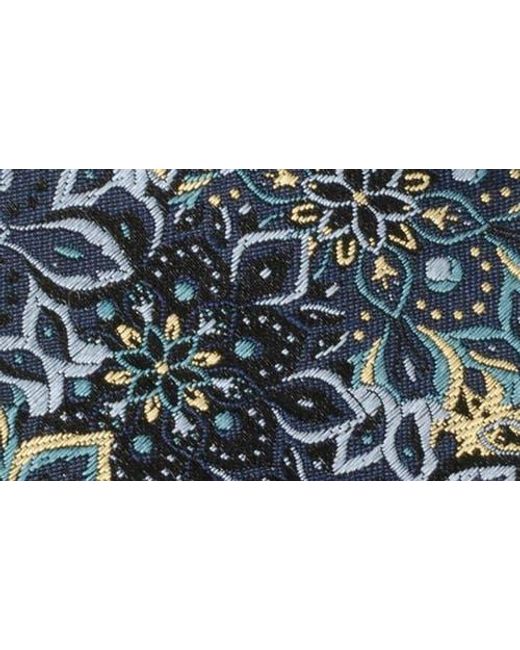Cufflinks Inc. Blue Kaleido Floral Tan Silk Tie for men