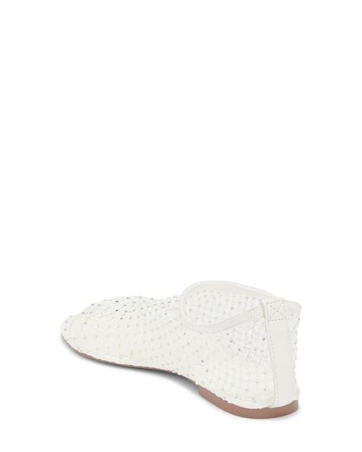 Steve Madden White Mino Flat