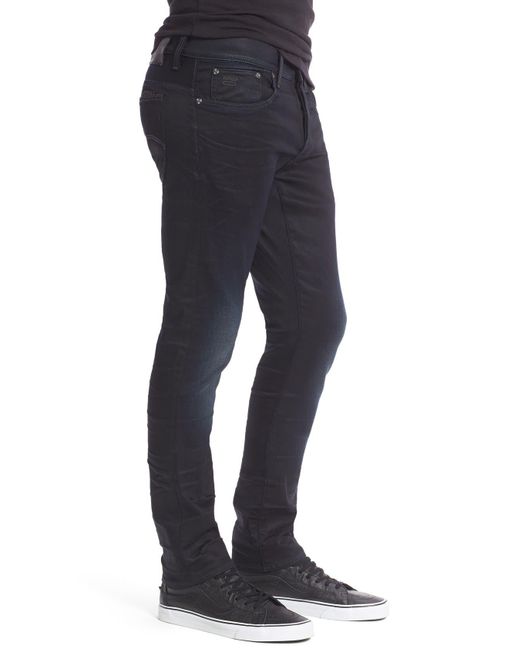 G-Star RAW Blue '3301 Slander' Slim Fit Jeans for men