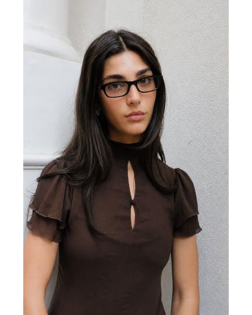 INDY Black Joey Square Light Glasses