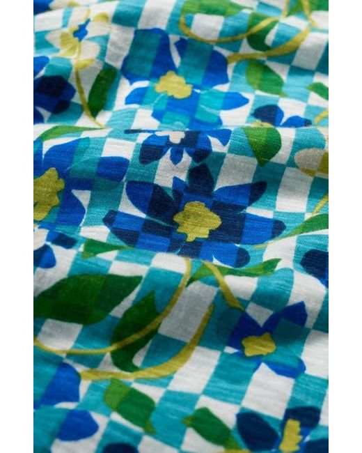 Seasalt Cornwall Blue Studio Glass Organic Cotton Button-Up Top