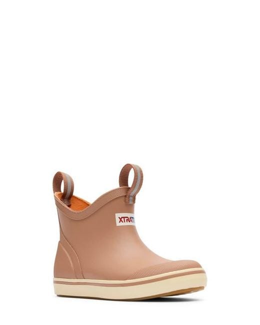 XtraTuf Brown Kids' Ankle Deck Boot