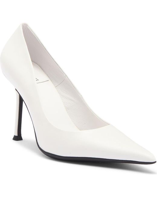 Jeffrey Campbell White Risktaker Pointed Toe Pump
