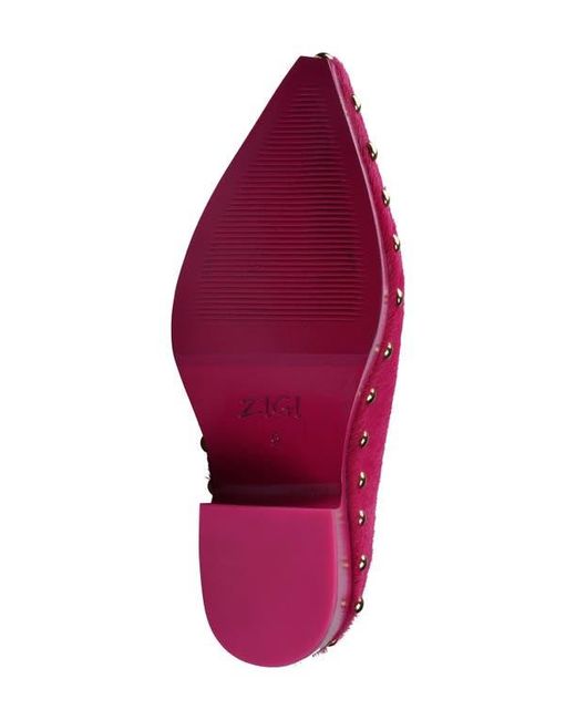 Zigi Pink Faustina Pointed Toe Platform Mule