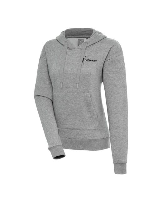 Antigua Gray 2024 Wnba Draft Victory Pullover Hoodie At Nordstrom